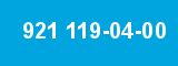 921 119-04-00 921 119-04-00